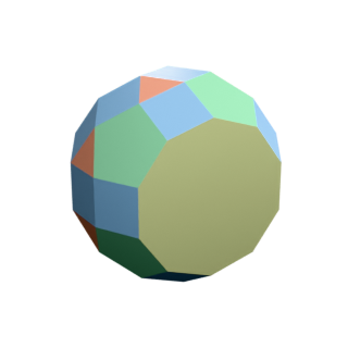 Gyrate Bidiminished Rhombicosidodecahedron