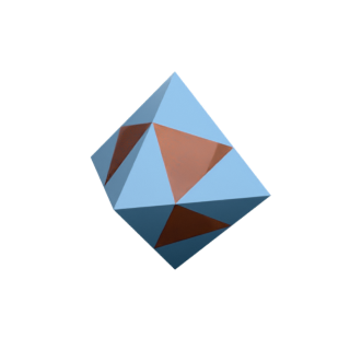 Icosahedron Inscribed in Octahedron