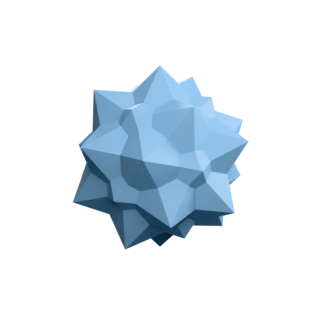 Medial icosacronic hexecontahedron