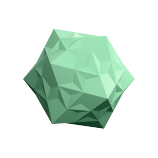 Medial pentagonal hexecontahedron