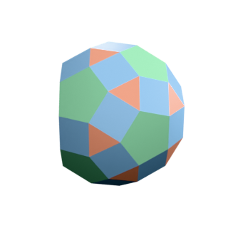 Metabidiminished Rhombicosidodecahedron