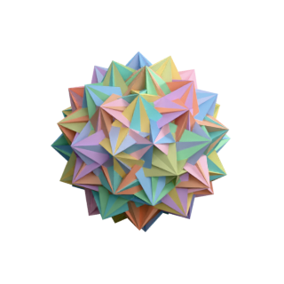 Skilling 19: 20 Tetrahemihexahedra, I (two per vertex)