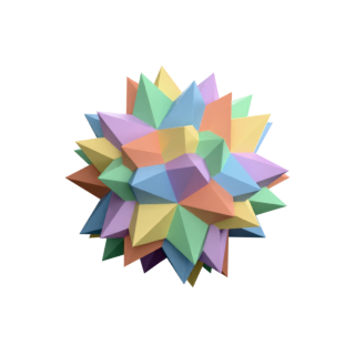 Skilling 51: 5 Small Stellated Dodecahedra (Ih)