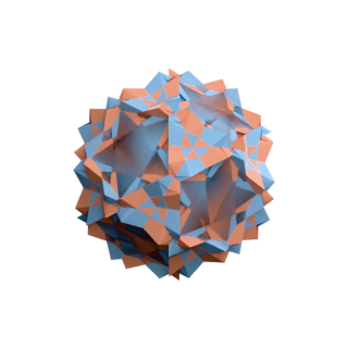 Skilling 74: 2 Inverted Snub Dodecadodecahedra