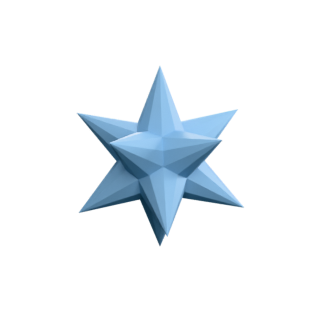 Small ditrigonal dodecacronic hexecontahedron