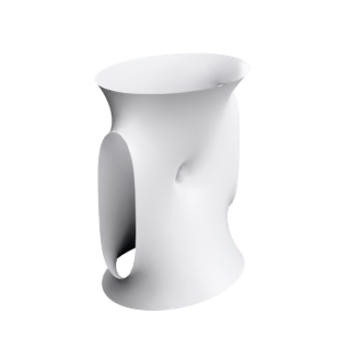 Catenoid Tower with Handle (genus 2)