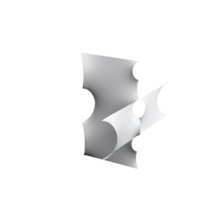 CLP with Handle (exact fundamental piece, genus 4)