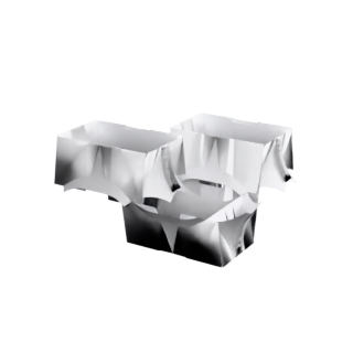 Plane with Catenoids (square lattice)