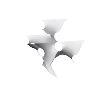 Triply Periodic Horgan Surface (exact fundamental piece, genus 5)